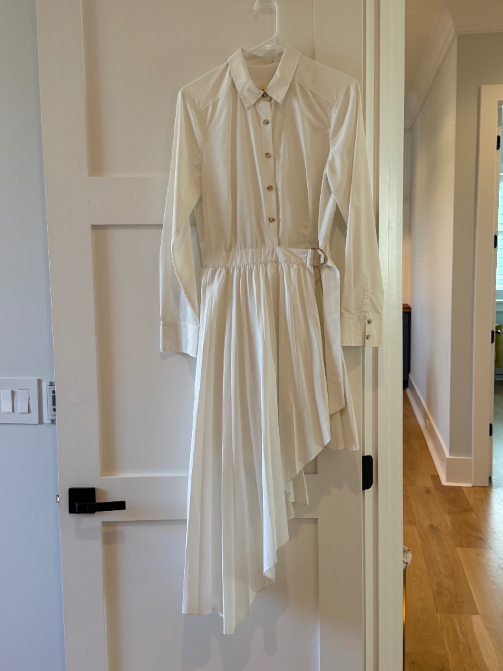 Maeve Asymmetric Pleated Wrap dress Size 10